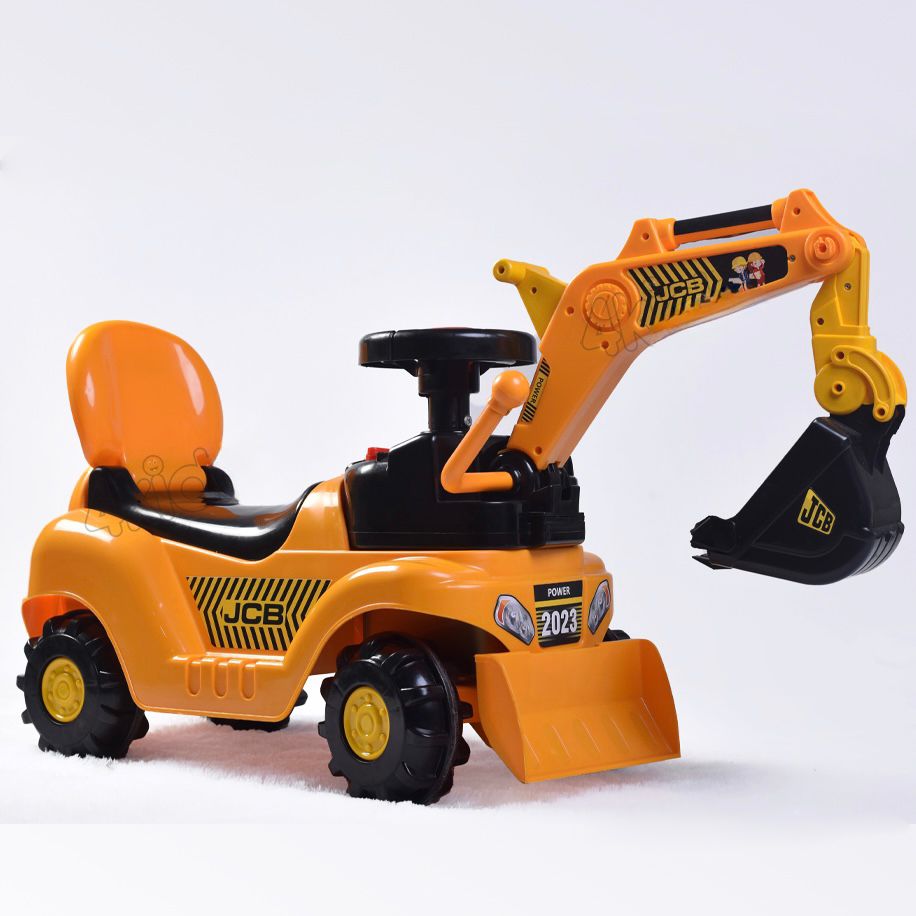 4Kids Jc3 manual operation rideon for kids| to play in any area  Rideons & Wagons| Non Battery Operated Ride On (Yellow)