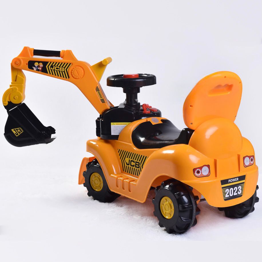 4Kids Jc3 manual operation rideon for kids| to play in any area  Rideons & Wagons| Non Battery Operated Ride On (Yellow)