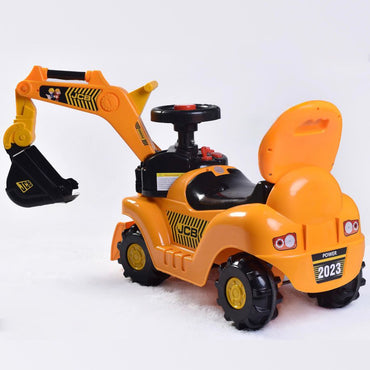 4Kids Jc3 manual operation rideon for kids| to play in any area  Rideons & Wagons| Non Battery Operated Ride On (Yellow)