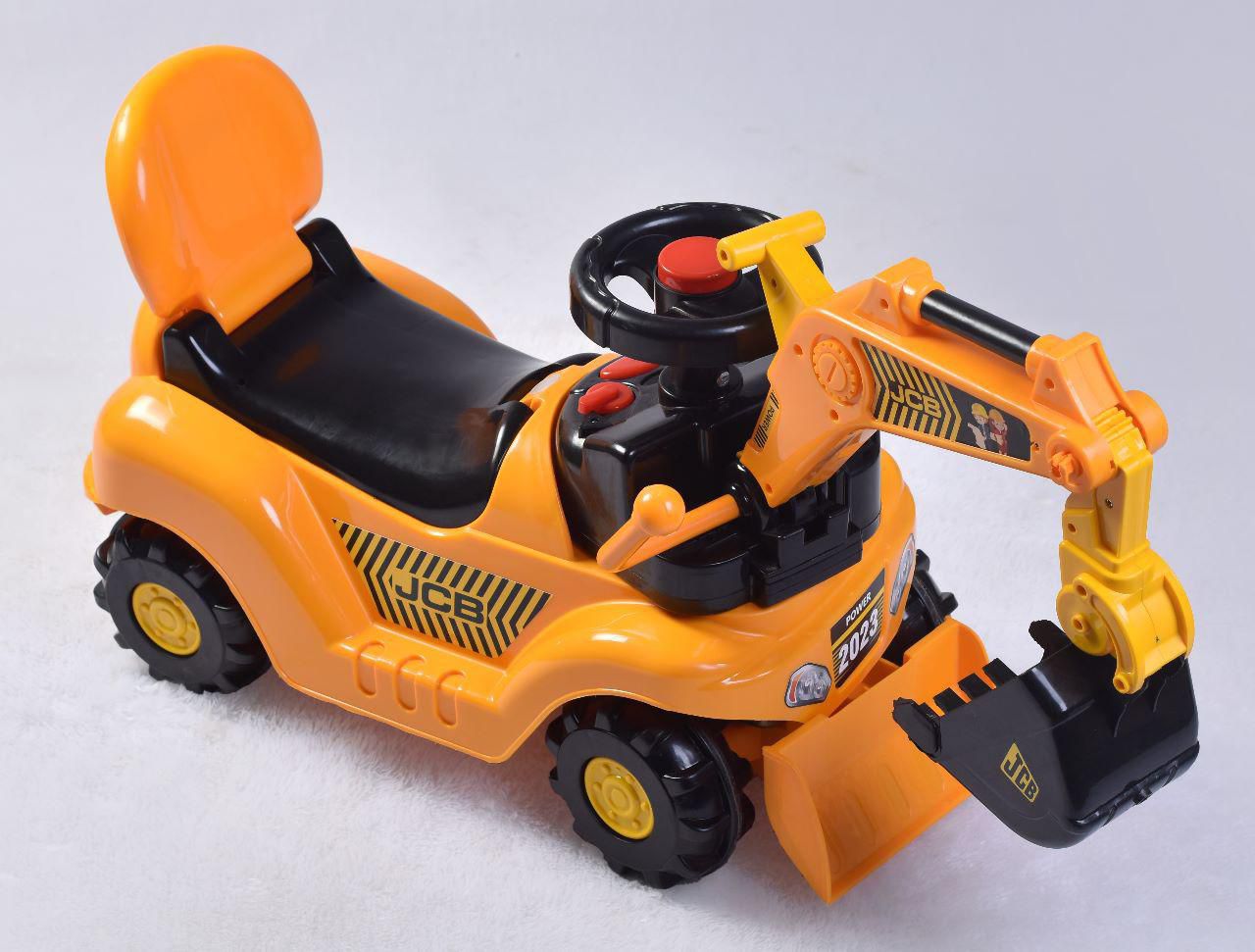 4Kids Jc3 manual operation rideon for kids| to play in any area  Rideons & Wagons| Non Battery Operated Ride On (Yellow)